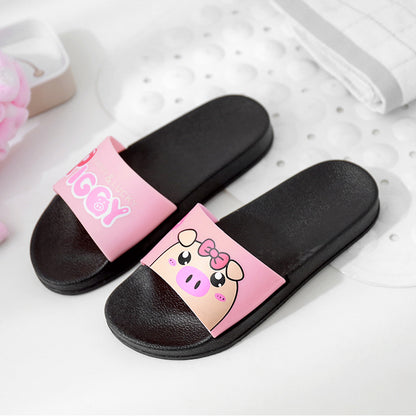 Spring and summer new slippers female Korean version students fashion leisure indoor home non-slip sandals thick-soled outerwear women's shoes 