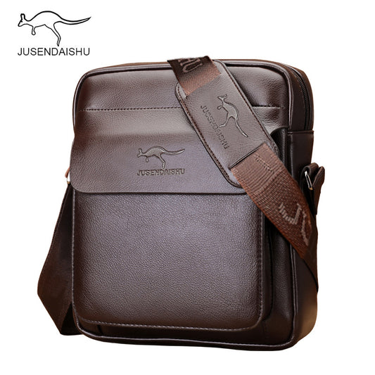 Jusen Kangaroo Men's Bag Messenger Bag Men's Small Bag Men's Bag Shoulder Bag Casual Mini Backpack စက်ရုံတိုက်ရိုက်ရောင်းချ 