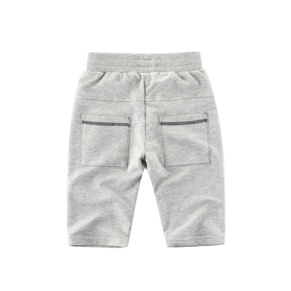 Korean version of children's clothing new 2023 children's pants baby sports pants boys cropped pants factory direct sale 