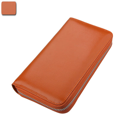 Organ long genuine pickup bag, passport bag, anti-RFID credit card bag, multifunctional men's and women's wallet, passport holder