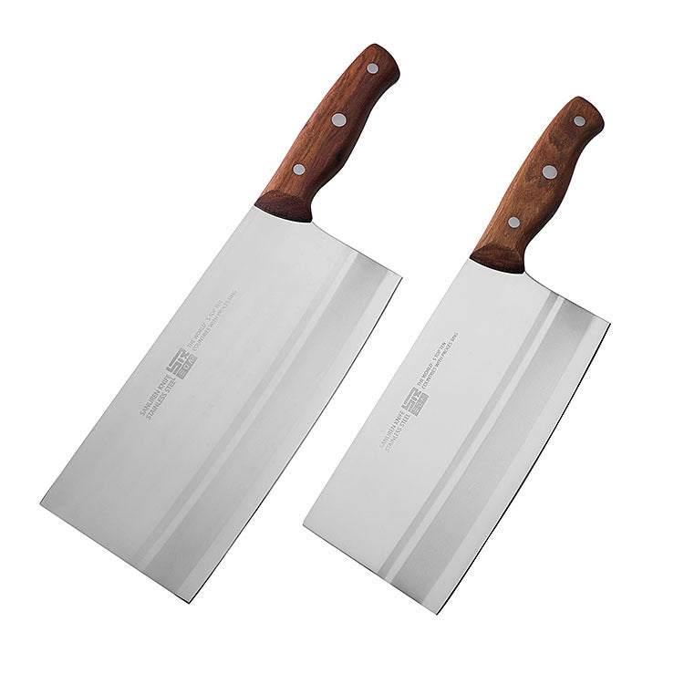 Wooden handle Sanliren No. 1 Mulberry knife hotel chef knife kitchen knife kitchen knife stainless steel household meat slicing knife 