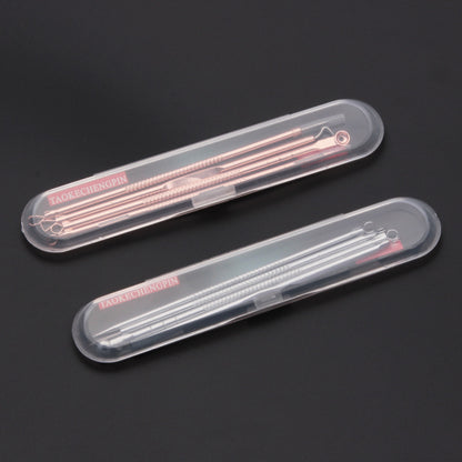 Factory direct selling acne needle plastic box transparent rectangular empty box acne needle packaging box PP plastic box 