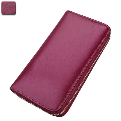 Organ long genuine pickup bag, passport bag, anti-RFID credit card bag, multifunctional men's and women's wallet, passport holder