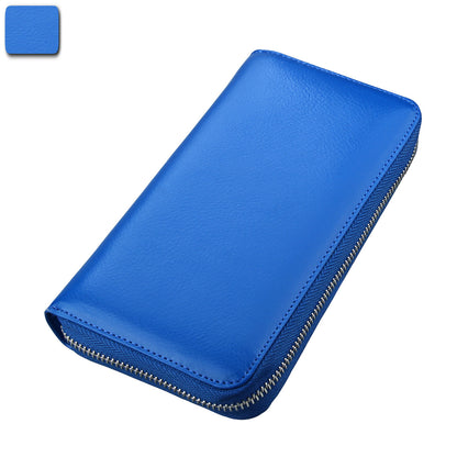 Organ long genuine pickup bag, passport bag, anti-RFID credit card bag, multifunctional men's and women's wallet, passport holder