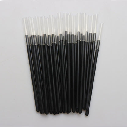 Wholesale eyeliner brush nylon head eyeliner brush fine capped eyeliner brush portable yellow head white head brush 