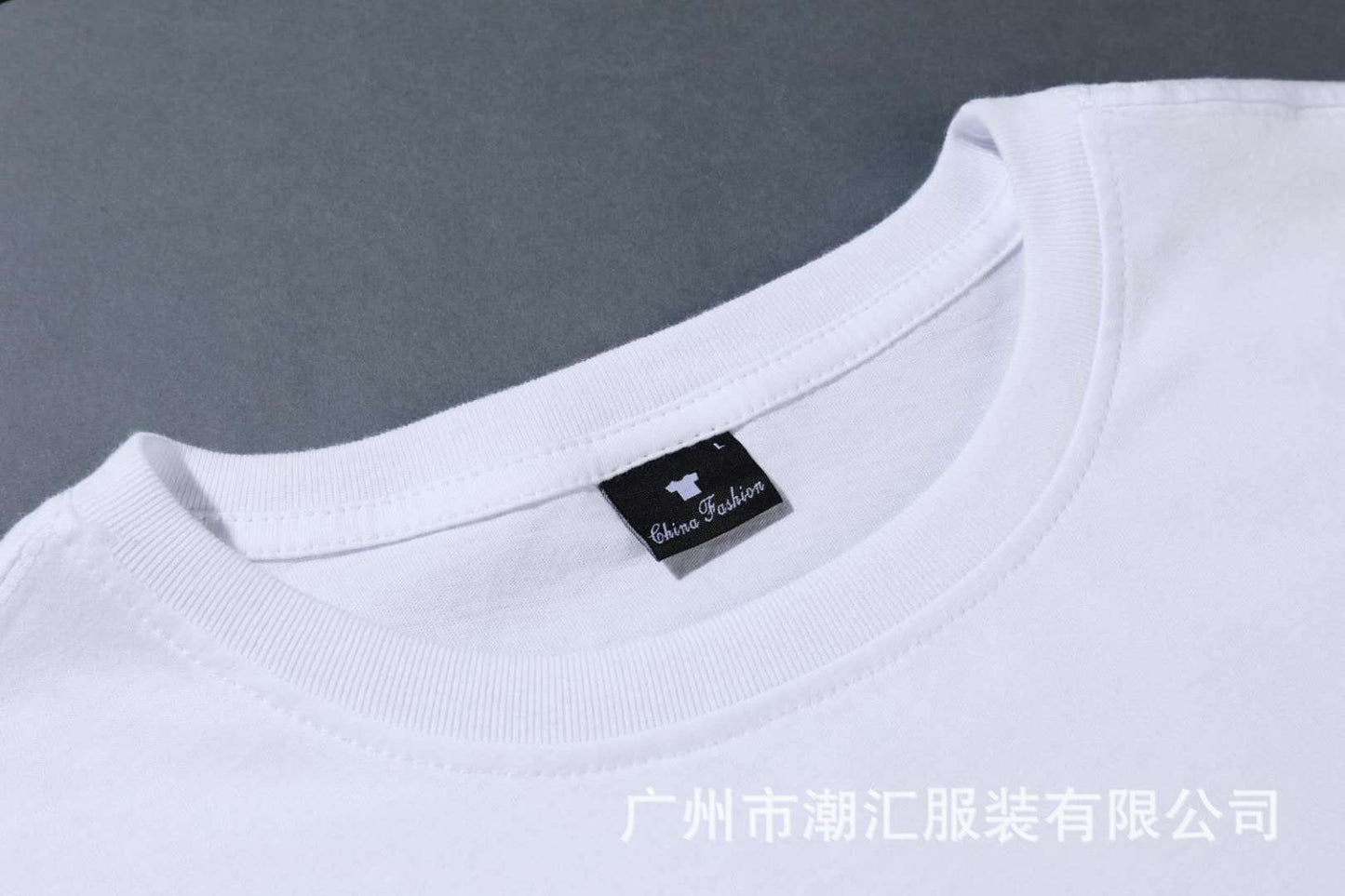 Guochao drop shoulder bat sleeve mid-sleeve blank solid color T-shirt half-sleeve wholesale advertising shirt mid-sleeve hip-hop pure cotton 