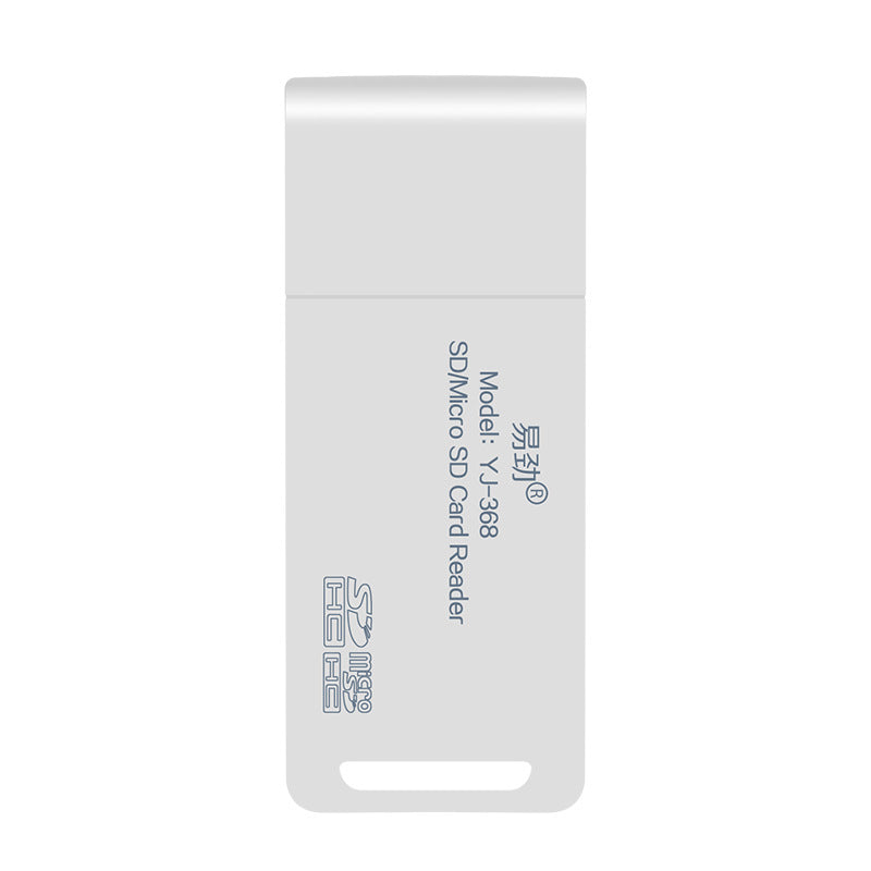 佰通易劲YJ-368手机TF相机单反SDXC内存卡套micro SD二合一读卡器