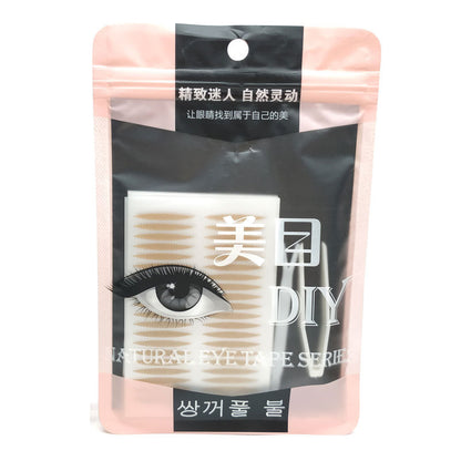 Internet celebrity double eyelid patch crescent-shaped lace mesh women's seamless natural invisible double-sided tear-free plain skin same style dropshipping 