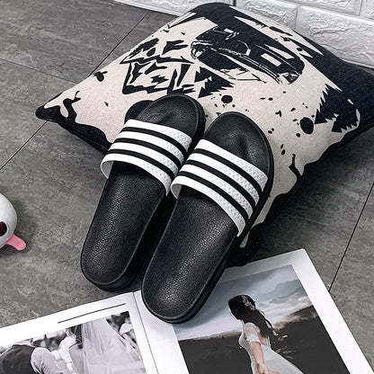 Spring and summer new slippers female Korean version students fashion leisure indoor home non-slip sandals thick-soled outerwear women's shoes 