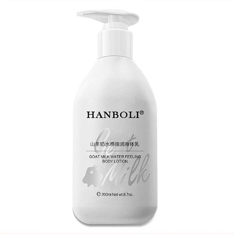 Hanboli Goat Milk Body Lotion Moisturizing, Moisturizing and Refreshing Body Lotion Body Cream for Men and Women. 