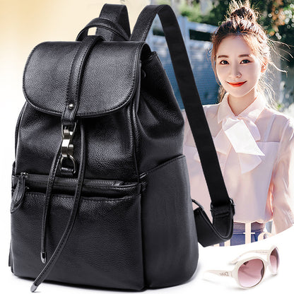 Youthful Fashion Backpack Women's 2023 Summer New Korean Style Simple and Easy to Put on Anti-Theft Large Capacity Travel Backpack 