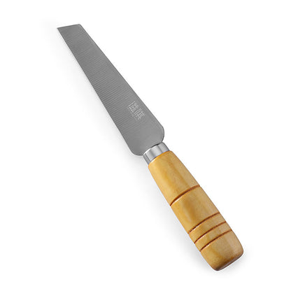 Stainless steel fruit knife pineapple wooden handle peel knife banana scimitar peeling melon fruit cutting kitchen knife vegetable knife 