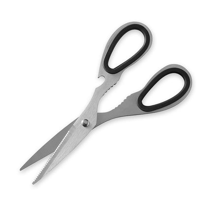 Stainless steel multifunctional kitchen scissors, powerful household scissors, chicken bone scissors, barbecue scissors, thickened all-steel scissors 