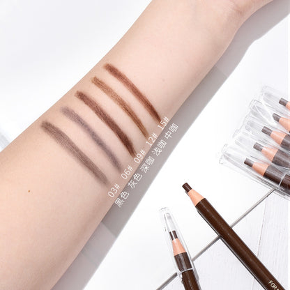 Hensi 1818 drawstring eyebrow pencil waterproof non-smudge genuine wooden hard core wholesale eyebrow powder makeup artist special makeup 