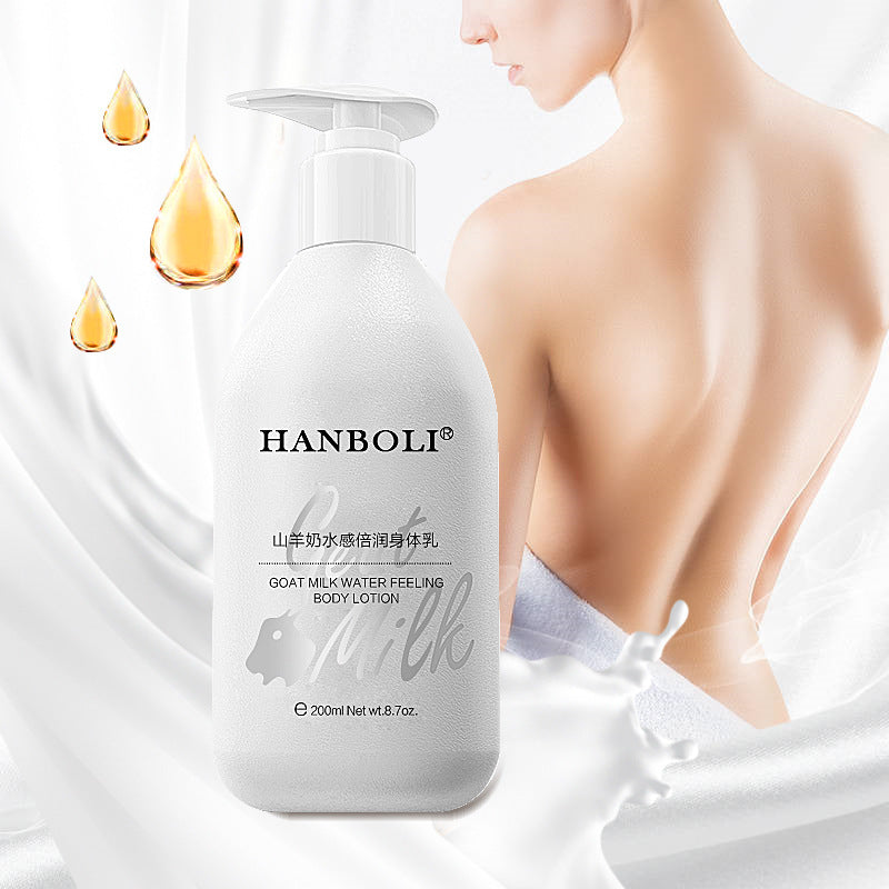 Hanboli Goat Milk Body Lotion Moisturizing, Moisturizing and Refreshing Body Lotion Body Cream for Men and Women. 