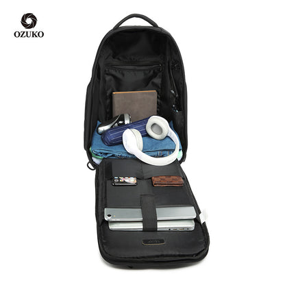 2021 New Men's Backpack Large Capacity Student Bag Multifunctional Backpack Men's Business Computer Backpack 