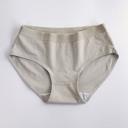 Girls' underwear, pure cotton, beautiful buttocks, middle waist, plain color, students' junior high school triangle underwear, cotton crotch, breathable arm lift 