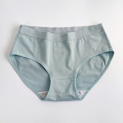 Girls' underwear, pure cotton, beautiful buttocks, middle waist, plain color, students' junior high school triangle underwear, cotton crotch, breathable arm lift 