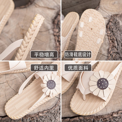 2022 new spring and summer flip-flops women's outerwear fashion Korean version wear-resistant non-slip ladies sandals and slippers wholesale 