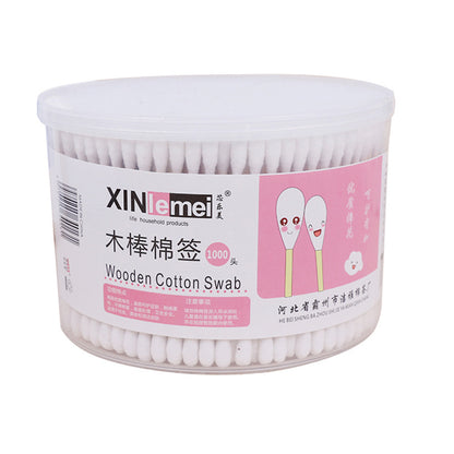 [Xinlemei] 500 round boxed bamboo stick cotton swabs disposable makeup cleaning cotton swabs