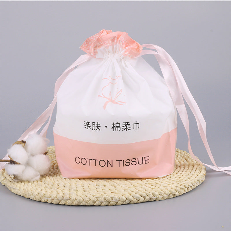 [Xinlemei] Disposable facial cleansing towel, cotton pad, thickened pearl pattern mesh facial cleansing towel, double-sided cotton soft towel 