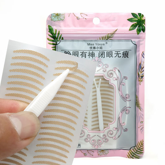 Miss Youya glue-free lace double eyelid patch crescent shape fine color invisible waterproof factory direct sales 