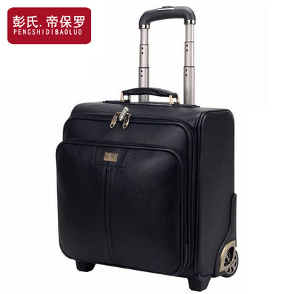 Paul genuine leather trolley case, universal wheel cowhide suitcase, men's password suitcase, business suitcase, factory direct supply 