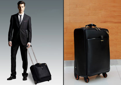 Paul genuine leather trolley case, universal wheel cowhide suitcase, men's password suitcase, business suitcase, factory direct supply 