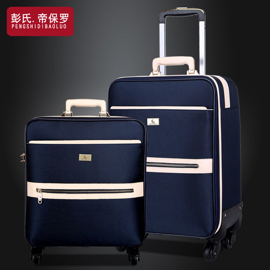 Paul Business Oxford Cloth Box Suitcase Trolley Case Men's Universal Wheel Boarding Bag Women's Canvas Travel Case 