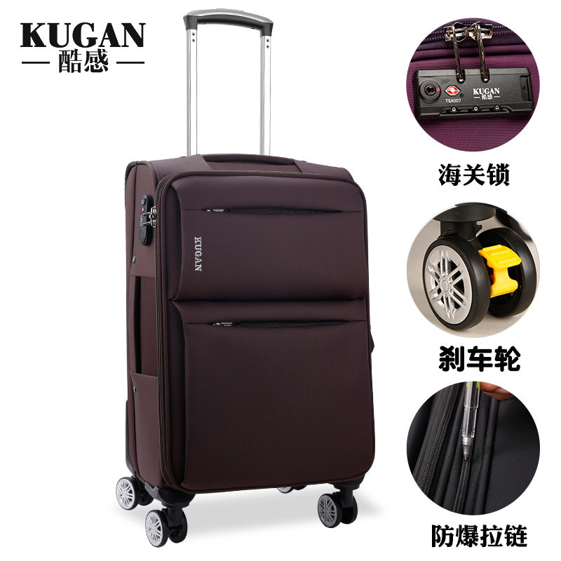 Business Oxford cloth suitcase, universal wheel suitcase, men's and women's suitcase, student trolley box, canvas password suitcase 