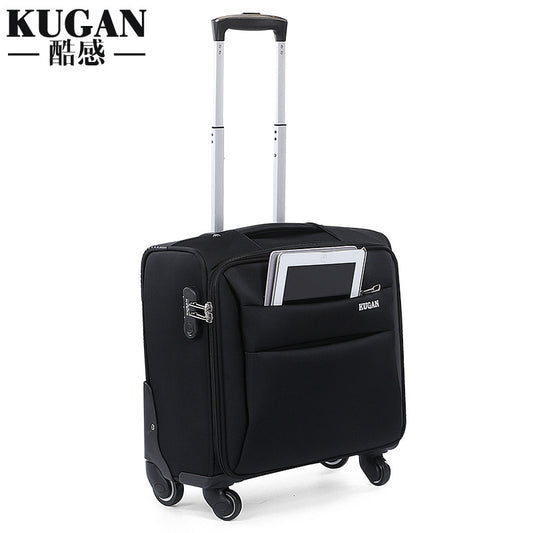 Business boarding suitcase 16-inch trolley suitcase for men and women Oxford cloth bag stewardess suitcase small lightweight suitcase