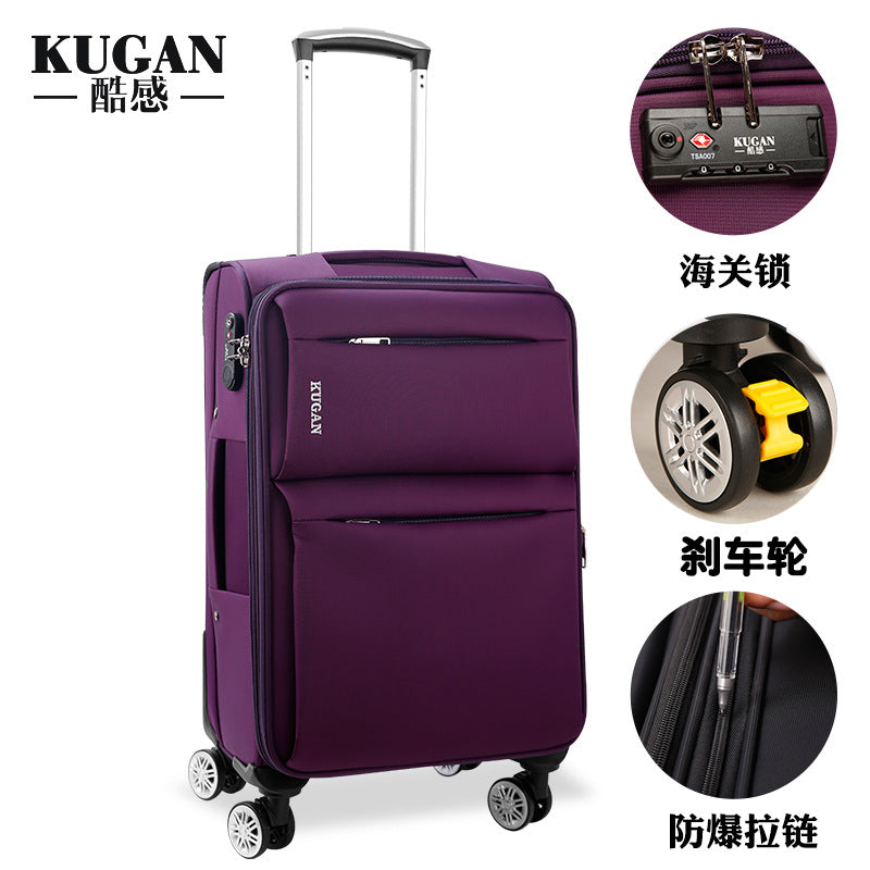 Business Oxford cloth suitcase, universal wheel suitcase, men's and women's suitcase, student trolley box, canvas password suitcase 