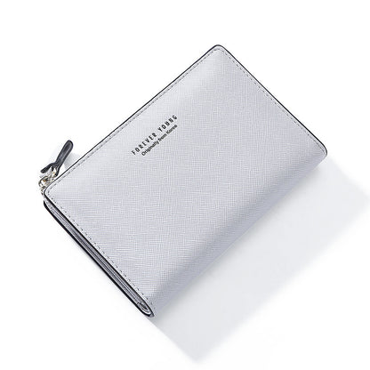 Weichen Wallet Short Girls Clutch Korean Style Bag Niche Design ကျောင်းသား Buckle Zipper Coin Purse လက်ကား 