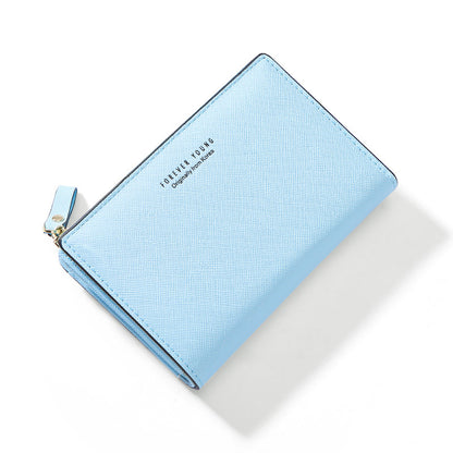 Weichen Wallet Short Girls Clutch Korean Style Bag Niche Design ကျောင်းသား Buckle Zipper Coin Purse လက်ကား 