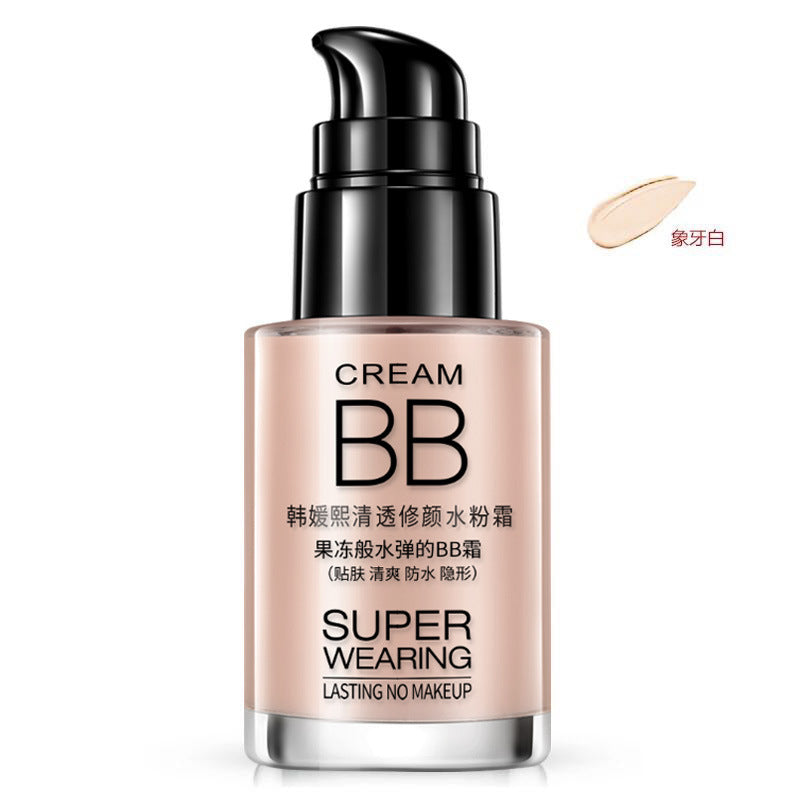 Han Yuanxi Clear and Repairing Gouache Cream BB Cream Moisturizing Isolating Long-lasting Liquid Foundation Cosmetics Wholesale Makeup 