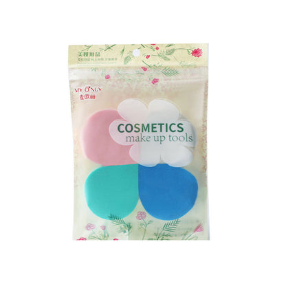 Factory direct sales Maioli diamond-shaped powder puff 4 pack multi-color ultra-thick studio makeup special sponge wet and dry use 