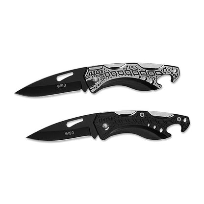 Stainless steel fruit knife, outdoor knife, folding knife, multifunctional knife, camping portable mini knife 