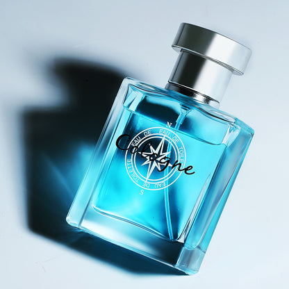 Lulanzi Azure Cologne Men's Perfume Long-lasting Light Fragrance Marine Fragrance Gentleman Woody Fragrance Internet Celebrity Popular Wholesale 