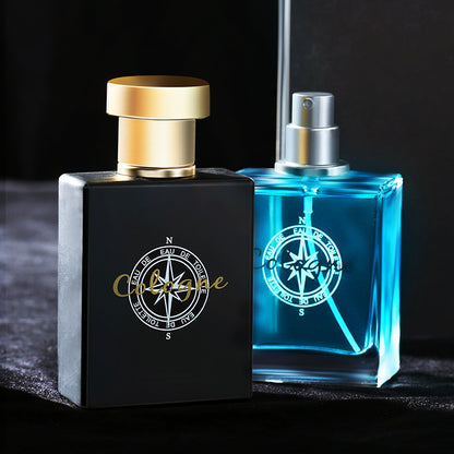 Lulanzi Azure Cologne Men's Perfume Long-lasting Light Fragrance Marine Fragrance Gentleman Woody Fragrance Internet Celebrity Popular Wholesale 