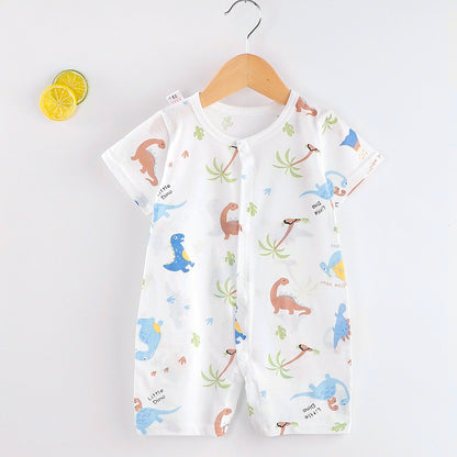 2023 New Baby Onesies မွေးကင်းစ Rompers အင်္ကျီပါးလွှာသောကြိုး နို့စို့ကလေးအဝတ်အစား ကလေးအဝတ်အစားများ 