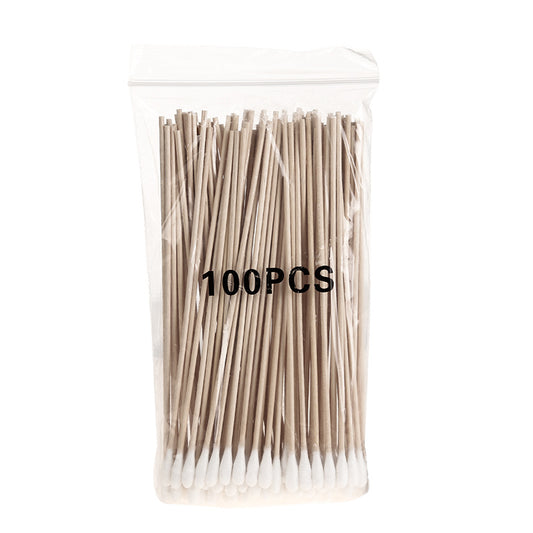 Spot 15cm single-head wooden stick cotton signed contract for 100 6-inch industrial dust-free purification cotton swabs