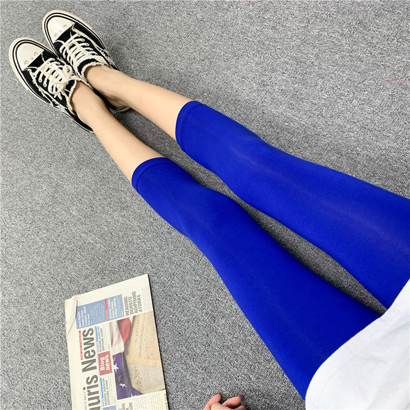 2022 spring and summer new products modal seven-point leggings women's pattern printing elastic outerwear tight leggings women