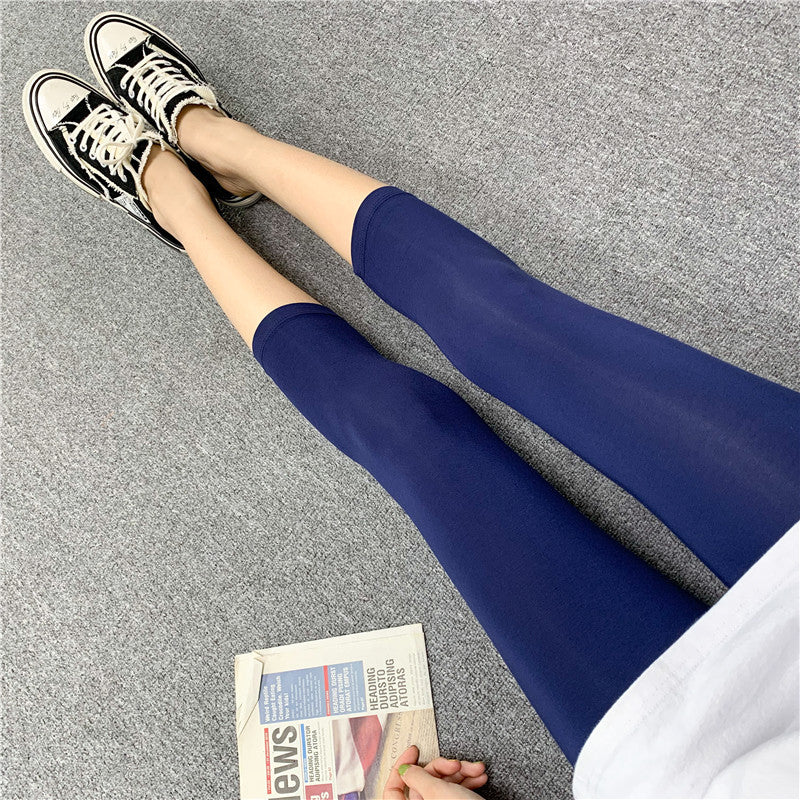 2022 spring and summer new products modal seven-point leggings women's pattern printing elastic outerwear tight leggings women