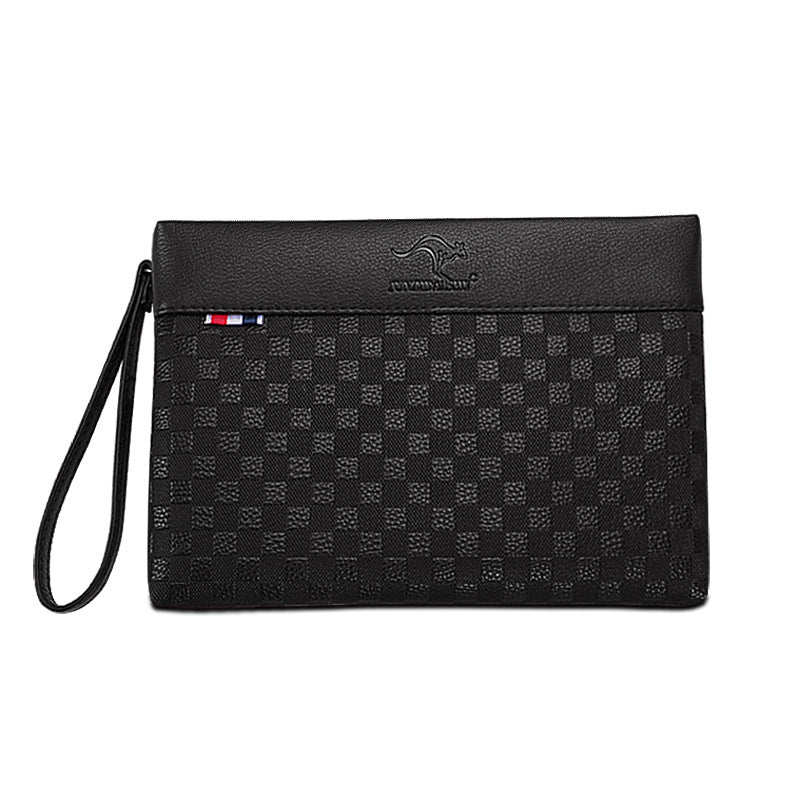 Handbag men 2020 new trendy men's clutch bag large capacity casual clutch bag envelope bag checkerboard bag 