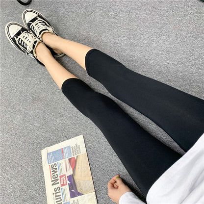 2022 spring and summer new products modal seven-point leggings women's pattern printing elastic outerwear tight leggings women