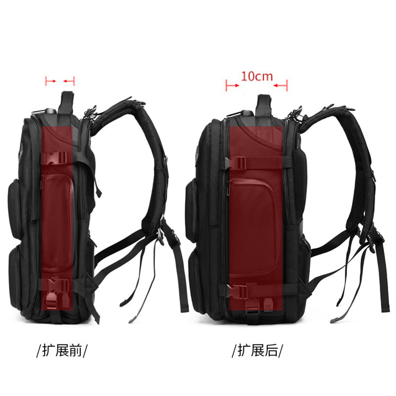 Ozuko outdoor backpack men's multifunctional short-distance travel bag large capacity waterproof men's backpack 