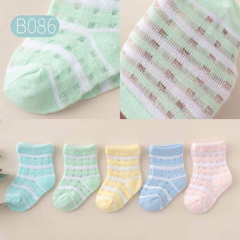 2023 Summer Short-tube Anti-mosquito Mesh Socks Comfortable Thin Children's Socks Baby Socks Cotton Socks Factory Direct Sales 