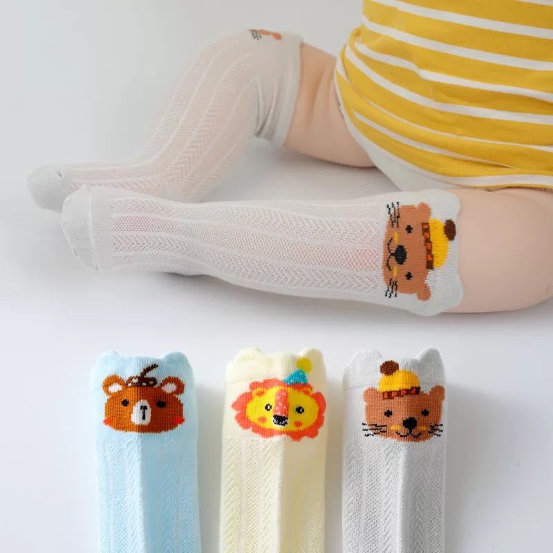 2023 New Summer Spring Autumn Thin Baby Anti-mosquito Socks Thin Cotton Loose Mouth Baby Air Conditioning Long Tube Children's Socks Wholesale 