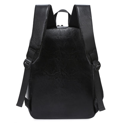 Feisha Backpack Men's Bag Fashion Sports Youth School Bag Simple Pu Leather Computer Men's Backpack One Piece Dropshipping 