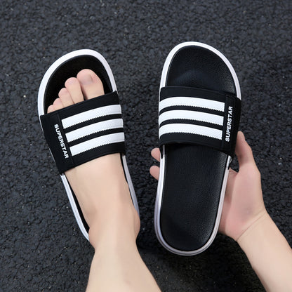 Korean version 2022 new slippers men's summer couples wear thick bottom non-slip wear-resistant fashion sandals and slippers men's shoes free shipping 